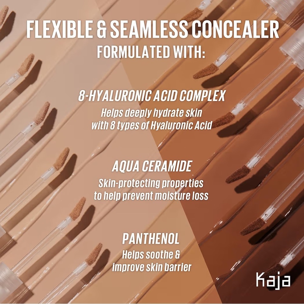 Kaja Don’t Settle Flexible & Seamless Cream Concealer in 01 Sweet Rice - Picture 5 of 16